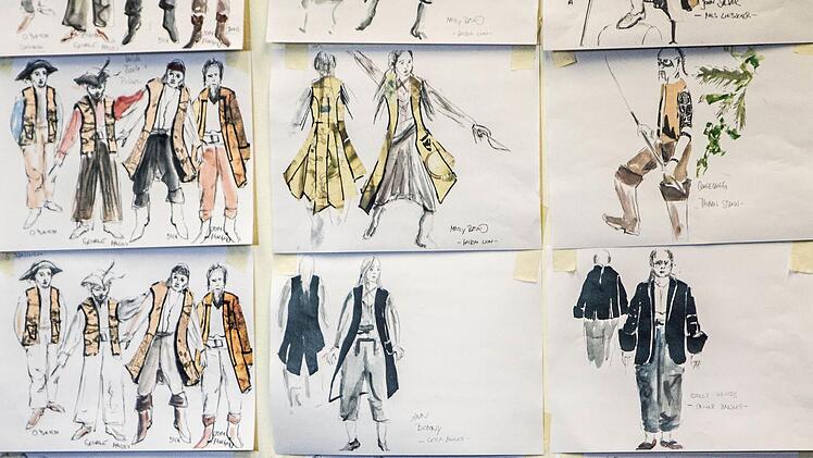 Figurinen zu "Die Schatzinsel"Foto: Jochen Berger