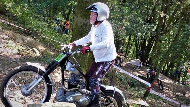 Trial-Verbandsmitglied Werner Corßen reiste aus Bremen an. Foto: Werner Reißaus