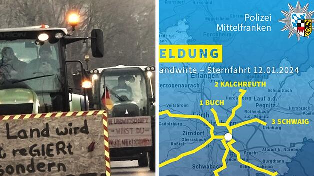 Nürnberg erwartet Mega-Bauernprotest: das sind die Verkehrsrouten