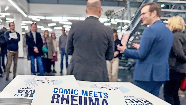 Die Ausstellung „Comic Meets Rheuma“ ist noch bis zum 18. Dezember im Foyer des Internistischen Zentrums zu sehen.