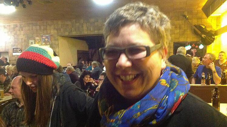 Angelika Stierhof vom Kulturverein "Bänkla" freut sich: