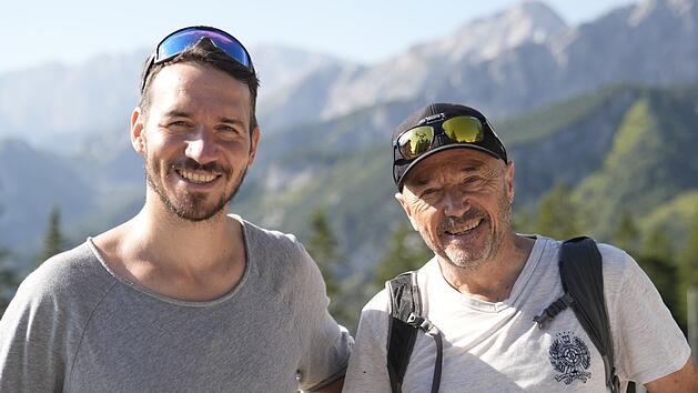 Felix (links) und Christian Neureuther haben ein sehr gutes Vater-Sohn-Verh&auml;ltnis.
