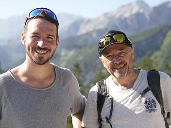 Felix (links) und Christian Neureuther haben ein sehr gutes Vater-Sohn-Verh&auml;ltnis.