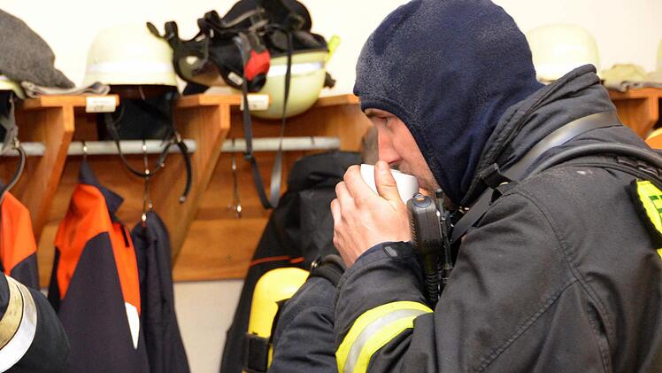 Stärkung nach dem Einsatz. Foto: Peter Rauch