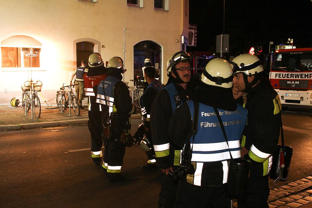 Wohnung in Flammen