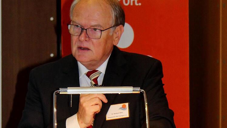 Vorsitzender Dr. Reinhard Höhn beim Hospiztag. Foto: Werner Vogel