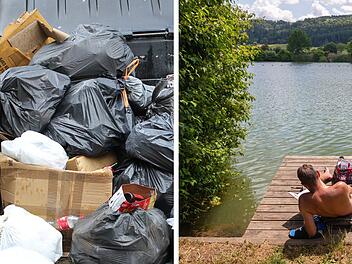 Dreist: Unbekannte entsorgen mehr als 14 Kilo Müll im Altmain Dreist: Unbekannte entsorgen mehr als 14 Kilo Müll im Altmain