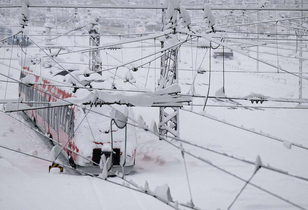 Wintereinbruch in Süddeutschland - München