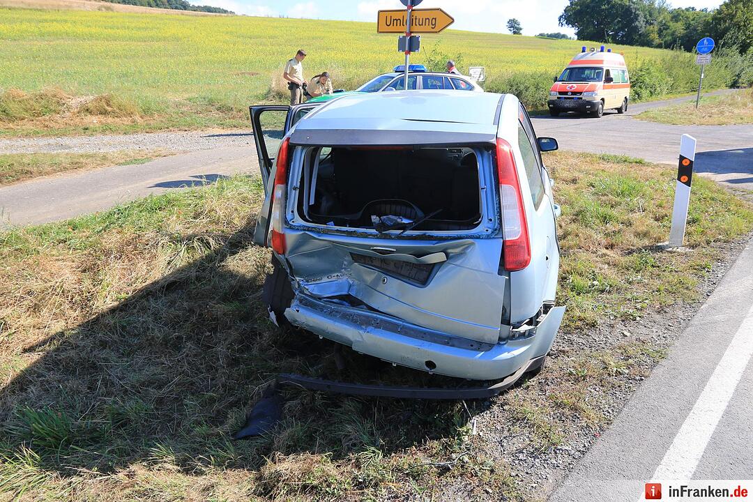 Unfall auf der B26 bei Gädheim