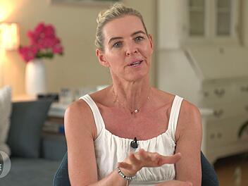 Renate (51) schwört auf gesundes Essen.