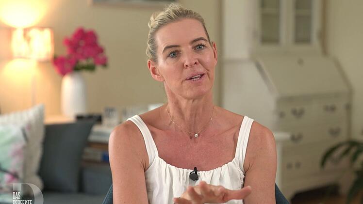 Renate (51) schwört auf gesundes Essen.