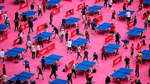 Tischtennis-Festival in Moskau