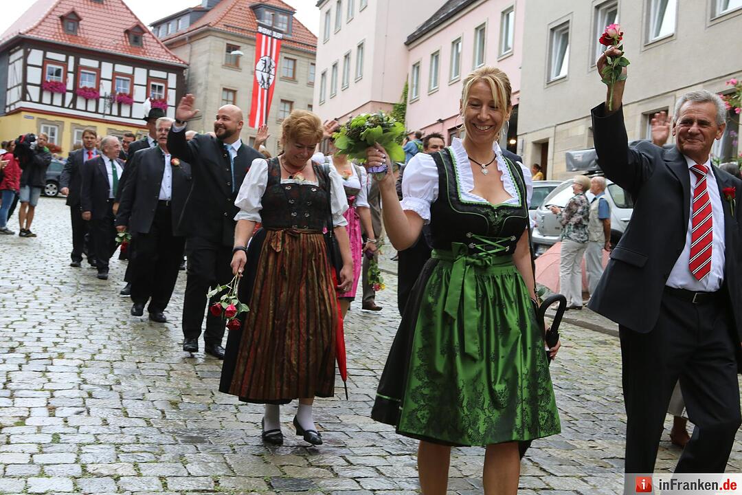 Kronacher Freischießen: Schützenauszug