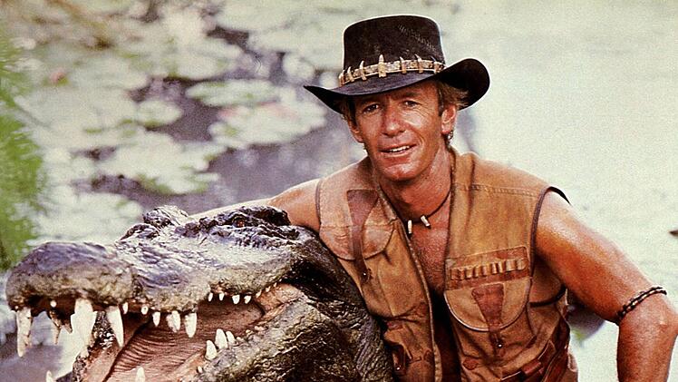 Als "Crocodile Dundee" eroberte Paul Hogan die Herzen von Kinozuschauern weltweit - und auch das seiner Filmpartnerin Linda Kozlowski.