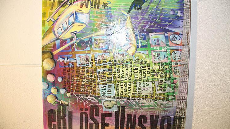 Eine etwas andere Vater-Unser-Interpretation: von Johannes Häfner, einem Grafiker - dem Bruder des Bildhauers.