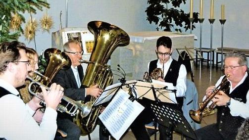 Die Bläsergruppe Untersteinach  Foto: Werner Reißaus