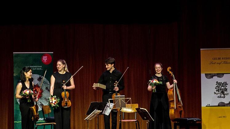 Bgeisterten Applaus verdiente sich das Lazarus String Quartet beim Gastspiel im Coburger Kongresshaus Rosengarten.Foto: Jochen Berger
