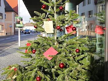 Auch die Tage dieses Christbaums am Vogelseck sind gezählt.  Foto: Andreas Dorsch