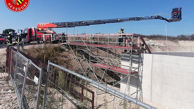 Arbeitsunfall bei He&szlig;dorf