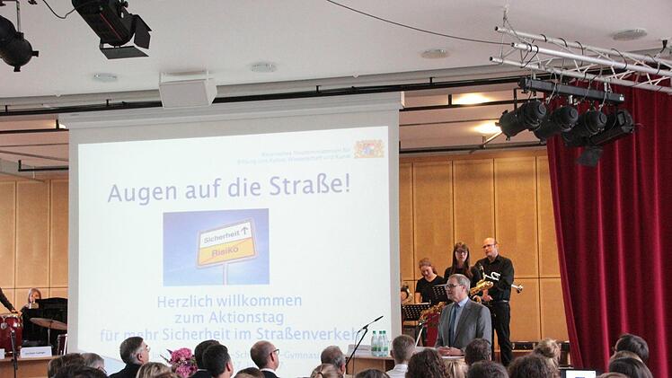 Aktionstag "Augen auf die Straße" am Schönborn-Gymnasium. Foto: Heike Beudert