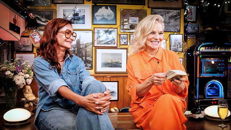 "So habe ich es nicht gemeint!" Nach Ina M&uuml;llers Frage zu Florian Silbereisen ruderte Andrea Berg (links) etwas zur&uuml;ck.