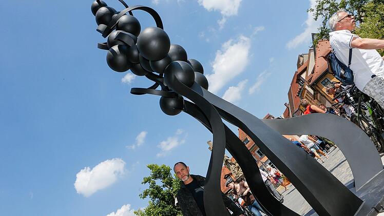 Eröffnung der Großplastikenausstellung von Rui Chafes in Bamberg am 12. Mai 2018. Foto: Matthias Hoch