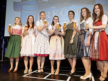 Der deutsche Brauerbund sucht auch dieses Jahr wieder nach der Bayerischen Bierkönigin. Sieben Frauen stehen im Finale, unter ihnen befinden sich auch zwei Fränkinnen. Foto: Bayerischer Brauerbund