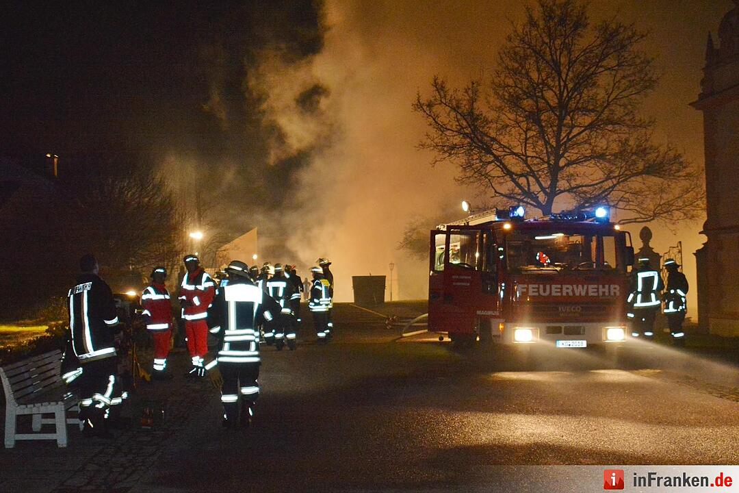 Brand im Kloster Maria Bildhausen