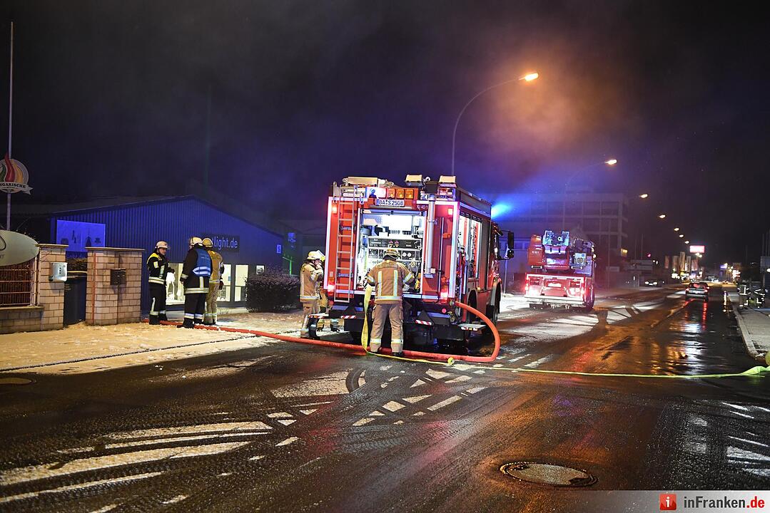 Brand in Gewerbegebiet in Bamberg