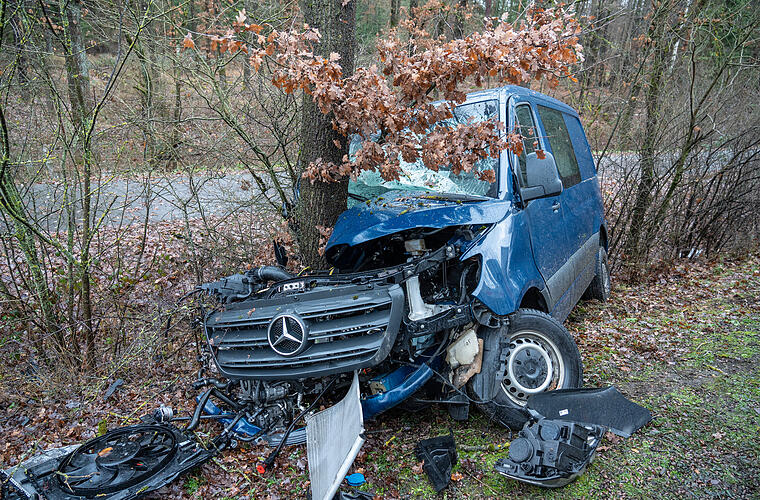 Kreis Coburg: Senior (82) prallt mit Auto gegen Baum - Fahrer verletzt