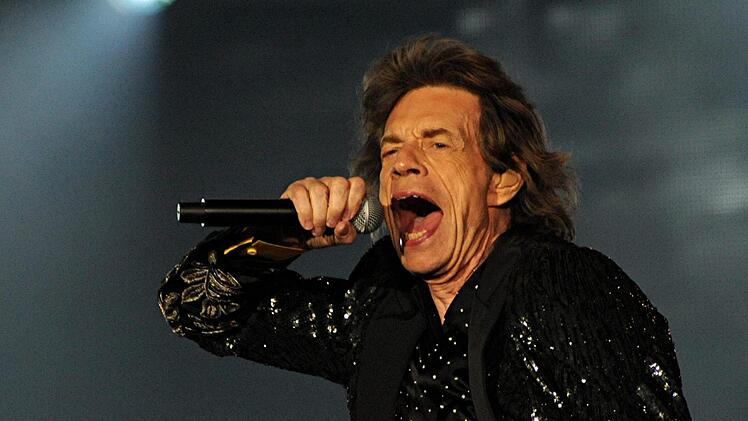 Die Rolling Stones im Münchner Olympiastadion.