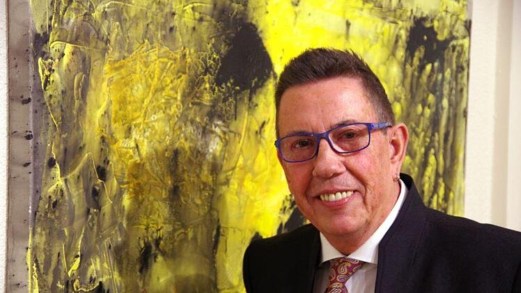 Lothar Gärtner bei der Vernissage im Kaiserhof Victoria in Bad Kissingen.Klaus Werner