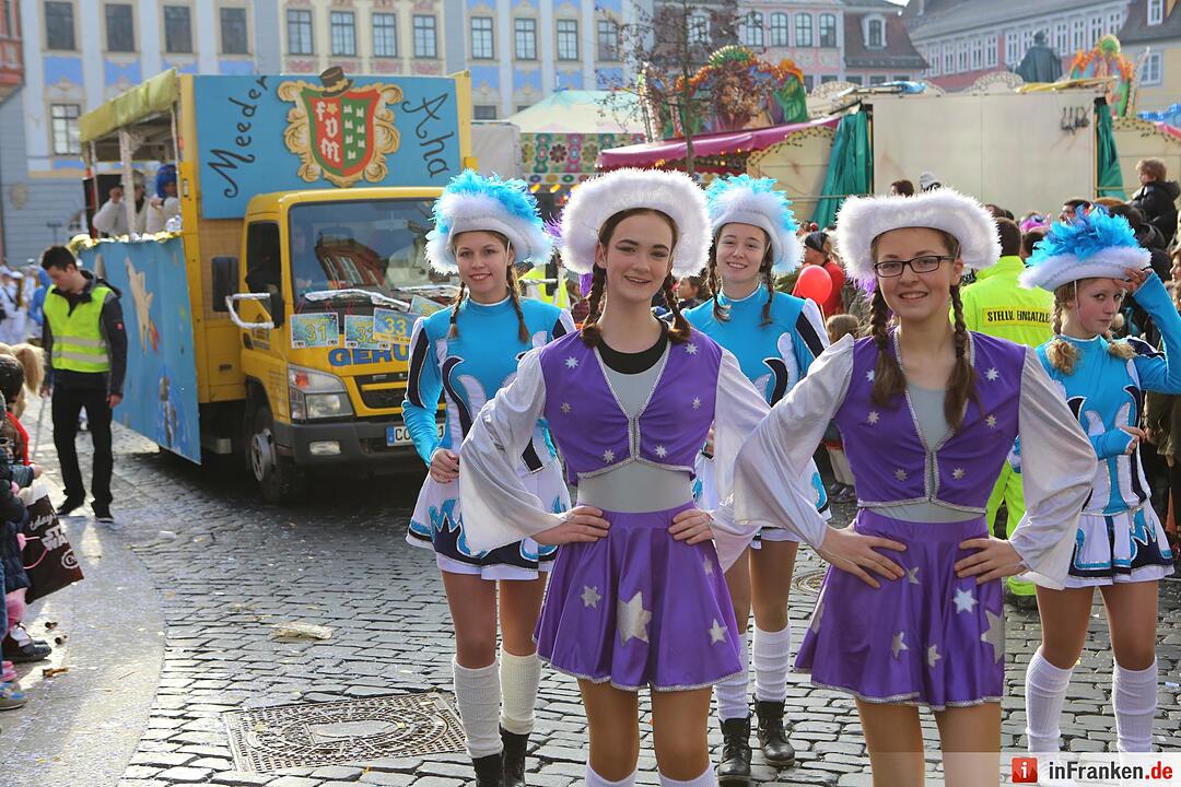 Gaudiwurm: Narren feiern in Coburg