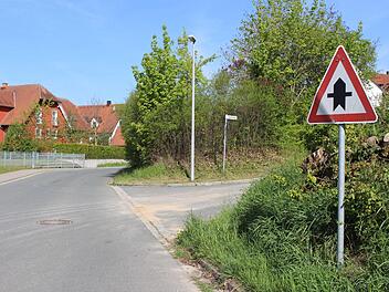 Verwirrende Situation in der Tempo-30-Zone: Obwohl hier "Rechts vor Links" gelten müsste, ist der Lochweg als Vorfahrtsstraße ausgeschildert.  Foto: Evi Seeger