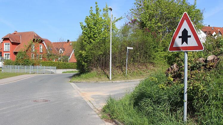 Verwirrende Situation in der Tempo-30-Zone: Obwohl hier "Rechts vor Links" gelten müsste, ist der Lochweg als Vorfahrtsstraße ausgeschildert.  Foto: Evi Seeger