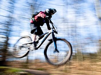 Eine Diskussion um die Mountainbike-Strecke im Bereich der Mettermich entwickelte sich  im Gemeinderat. Symbolbild: Hauke-Christian Dittrich/dpa
