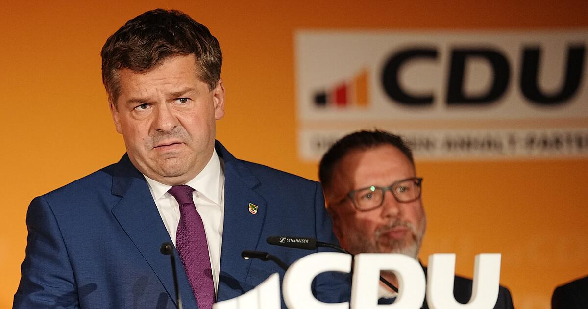 CDU disaster in Saxony-Anhalt: Schulze crestfallen - | 'truly ...