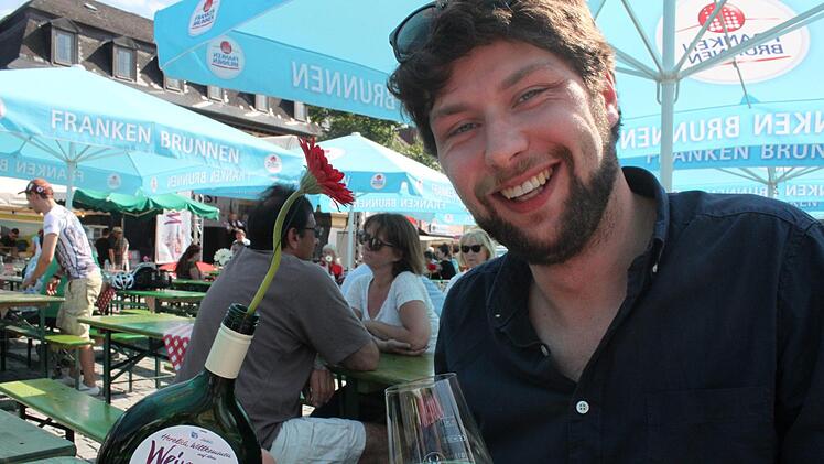 Steffen Hofmann ist überzeugt: Das Weinfest ist eine gute Möglichkeit der Bewerbung von Lichtenfels.