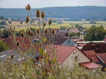 261 Meter &uuml;ber dem Meeresspiegel liegt der Rentweinsdorfer Ortsteil Sendelbach an der Grenze zwischen Ober- und Unterfranken.