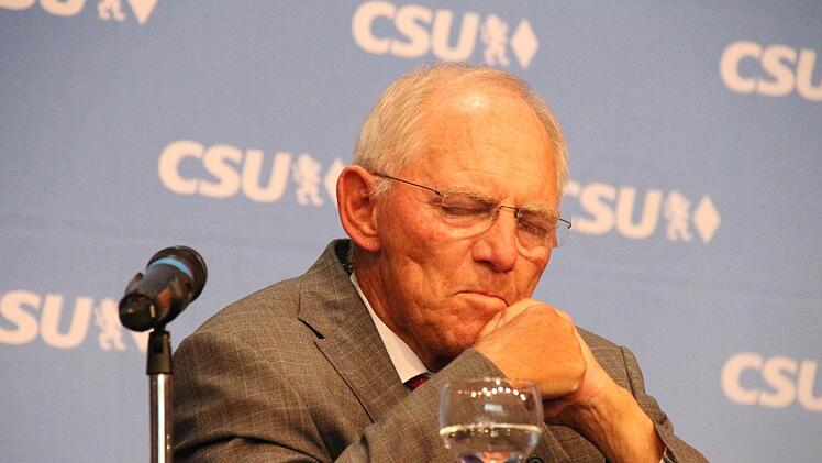 Wolfgang Schäuble in Coburg Foto: Oliver Schmidt