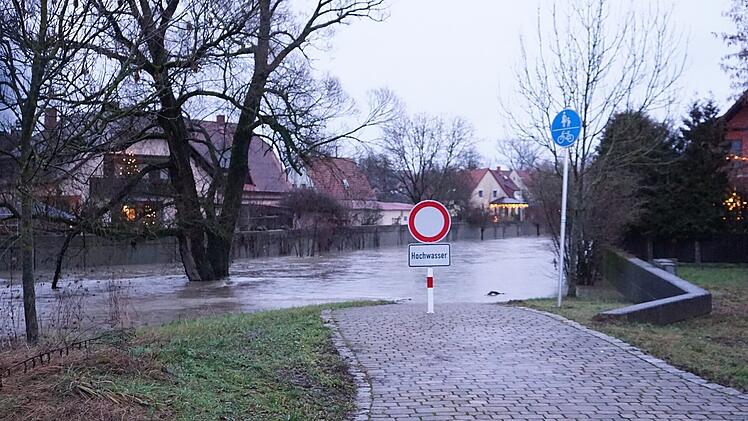Hochwasserwarnung im Landkreis Bamberg - Flusspegel steigen an