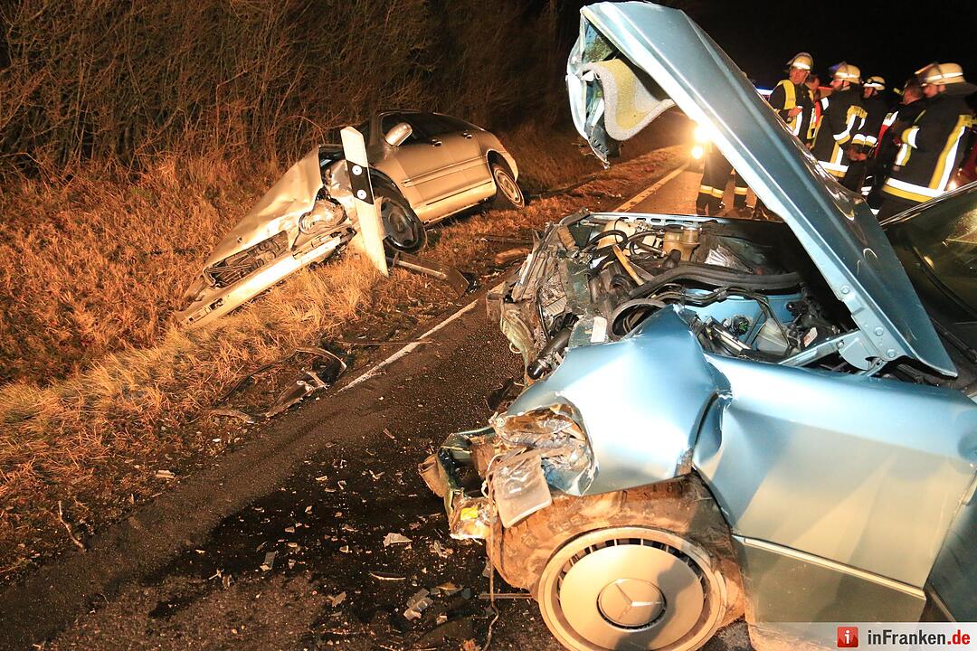 Kollision bei Ebrach: Zwei Verletzte