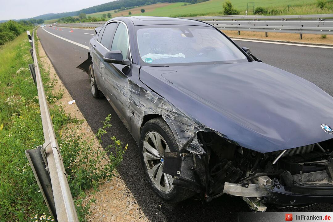 Reifen geplatzt: Unfall auf der A73 bei Ebensfeld
