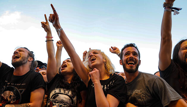 Stimmung vor den Stages bei Rock im Park