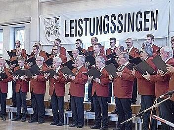 Der Männerchor Eintracht Reuth in Aktion