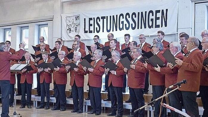 Der Männerchor Eintracht Reuth in Aktion