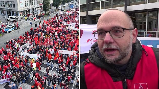Nürnberg: Tausende Metaller demonstrierten heute - "müssen Druck weiter erhöhen"