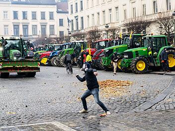 Bauerndemonstration in Br&uuml;ssel
