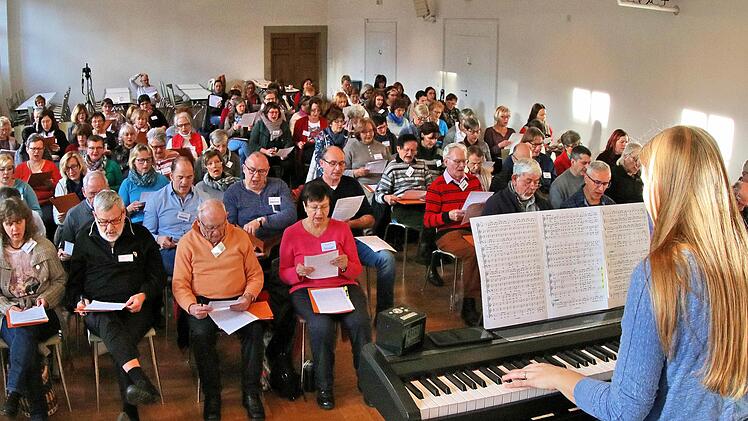 Sängerschulung in der Alten Aula in Münnerstadt. Foto: Dieter Britz