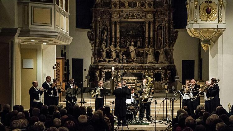 Das Ensemble Blech 10 beeindruckte eine große Zuhörerschar in der Coburger Morizkirche.Foto: Jochen Berger